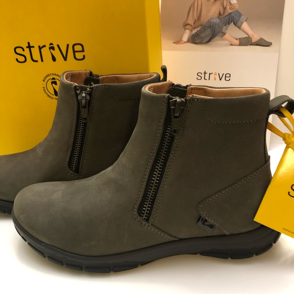 NWT Strive Branford Boots Size 6 Podiatrist Recommended Charcoal Grey